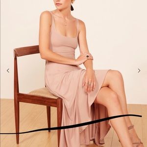 Reformation Rou Dress in Blush size M